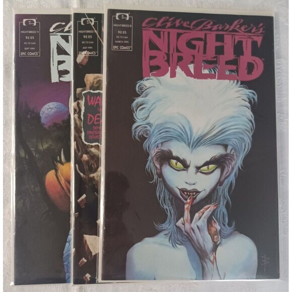 CLIVE BARKER'S NIGHT BREED #8, #10, #11 EPIC COMICS 1991 - Picture 10 of 10